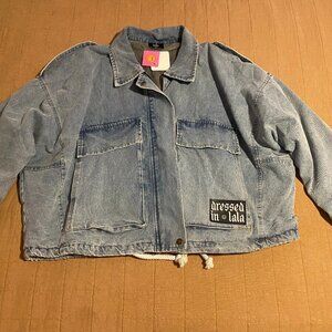 Dressed in Lala - Rebellion Oversized Denim Trucker Jacket